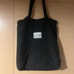 SEVENTEEN FOLLOW 公式 キルティングトートバッグ　ブラック　黒