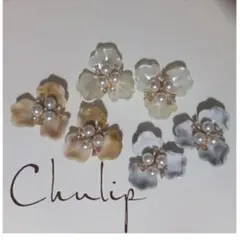 952＊パール ビジュー フラワー