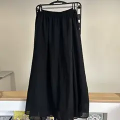earth ブラック ロングスカート サイズF