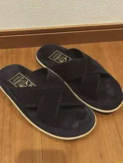 【美品】ISLAND SLIPPER サンダル ネイビー スエード22.5-23のサムネイル