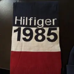 Hilfiger 1985 マフラー ネイビー/ホワイト/レッド