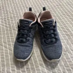 本日限定価格SKECHERS ネイビー スリッポンスニーカー23センチ