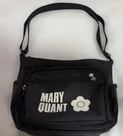 MARY QUANT ブラックショルダーバッグ