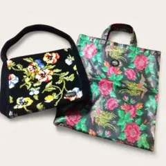 おしづ様 FEILER フェイラー 花柄バッグ 2点セット ハンドバッグ A4