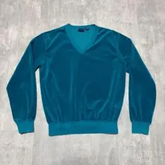 80s Mervyn's USA製 ユーロヴィンテージ　ベロア　トレーナー