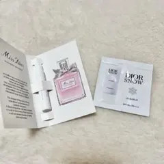 ミスディオール ブルーミングブーケ サンプル&ディオール スノー UVシールド