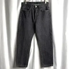 90s USA製 Levi's 501 先染め ブラック デニム パンツ
