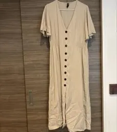 ZARA ワンピース ベージュ Mサイズ