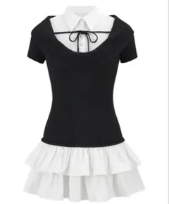 トップス ANDWANG Couture Frill Ribbon Tops BLACK ANDWANG Couture Frill Ribbon Tops BLACK - メルカリ