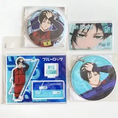 ブルーロック 糸師凛 4点セット アクスタ カード キーホルダー 缶バッジ