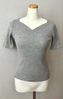 アースミュージック＆エコロジー 半袖カットソー Tシャツ S グレー