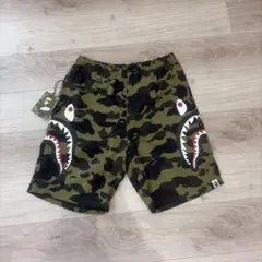 APE kaws green camo スウェット ショーツ M ハーフパンツ - メルカリ