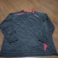 GELBURST 長袖アンダーシャツ 黒/赤【XO】