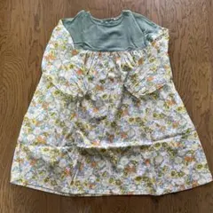 花柄　ワンピース