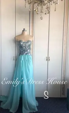 Aラインスリットロングドレス演奏会ステージ二次会誕生パティーキャバ嬢ナイトクラブ