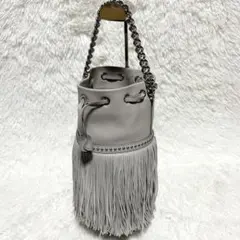 【美品】J&M DAVIDSON カーニバル フリンジレザー　ハンドバック