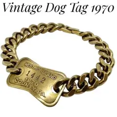 Dog Tag ヴィンテージ ドッグタグ ブレスレット 真鍮 アメリカ USA