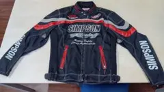 SIMPSON バイカー用ジャケット Lサイズ ブラック - メルカリ