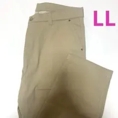 メンズ　暖か　パンツ　ベージュ　LL