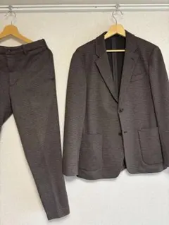 UNIQLO ユニクロ コンフォート2Bジャケット 千鳥柄 セットアップ