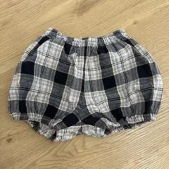 コットンリネン　チェック　かぼちゃパンツのサムネイル