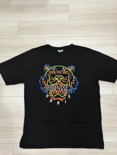 1124】 KENZO ゴールド刺繍 タイガーTシャツ サイズL ブラック - メルカリ