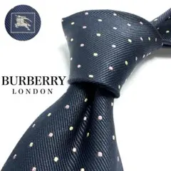 【極美品】BURBERRY LONDON ネクタイ 希少 ドット 可愛い レア