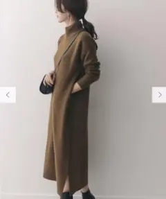 URBAN RESEARCH DOORS タートルロングニットワンピース