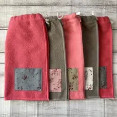 おりこうタオル おりこうエプロン ゴム紐タイプ(花) 一重 5枚セット