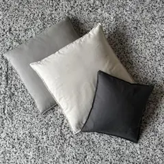 MUJI 無印良品 オックスクッションカバー クッション 座布団 3個セット