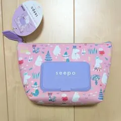 新品 seepo ムーミン シートケース付きポーチ
