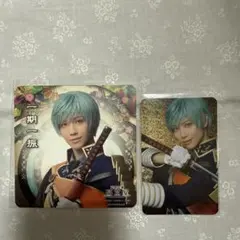刀ミュ　一期一振　コースターとトレーディングカードセット