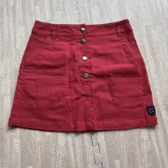 Kolwin 赤 ボタン付き　ゴルフスカート