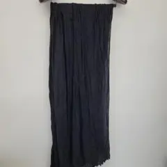 GUCCI グッチ 黒 シフォン プリーツ ストール