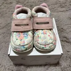 【美品】ifme CALIN 水彩花柄 スニーカー 13cm