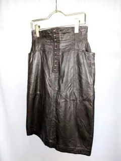 Gianfranco Ferre 1980s Lether hook skirt
