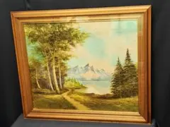 太田孝 画伯 作*御岳*肉筆 油彩画 F6号 直筆サイン入り*額装*美術*芸術