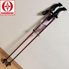 【新品未使用】オガサカ 伸縮式スキーポール LC-FS レッド s-sk600567_1.jpg