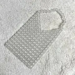 【新品未使用】LOWRYSFARM(ローリーズファーム)ビーズクリアハンドバッグ