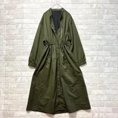 ワークマン ロングコート 撥水加工 L 美品 カーキ アウトドア ドロスト 軽いのサムネイル