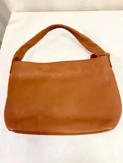 ★オレンジレザー ハンドバッグ 栞