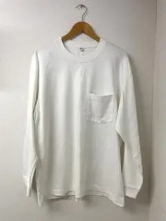 UNIQLO メンズXL 白　長袖ロンTのサムネイル