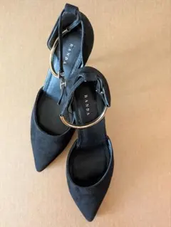 RANDA ブラックポインテッドトゥヒール