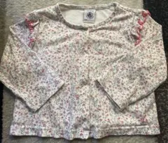 Petit Bateau 花柄カーディガン 12m