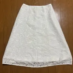 ROPE PICNIC ホワイトフレアスカート 36