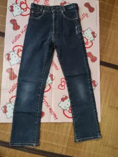 140.ダークブルー デニムパンツ