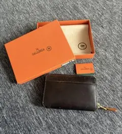 GALLERIA 長財布　コインケース　小銭入れ　カード入れ　レザー　黒