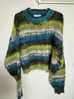 ストライプ　ニット　WEGO