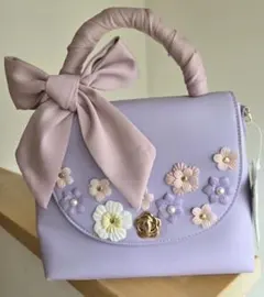 Disney ラプンツェル ショルダーバッグ リボン 花モチーフ