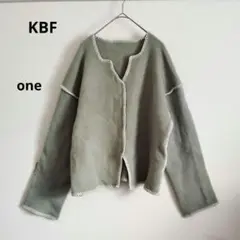 KBF フリース 長袖 トップス 薄グリーン 秋 冬 カジュアル シンプル